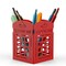 Mango Steam Tabletop Telephone Booth Pencil Cup Holder, Organizer